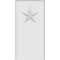 Ekena Millwork Standard Foster Star Plinth Block With Rounded Edge, 4 1/2"W x 9"H x 1/2"P PBP045X090X050FOS08 - alternate 3